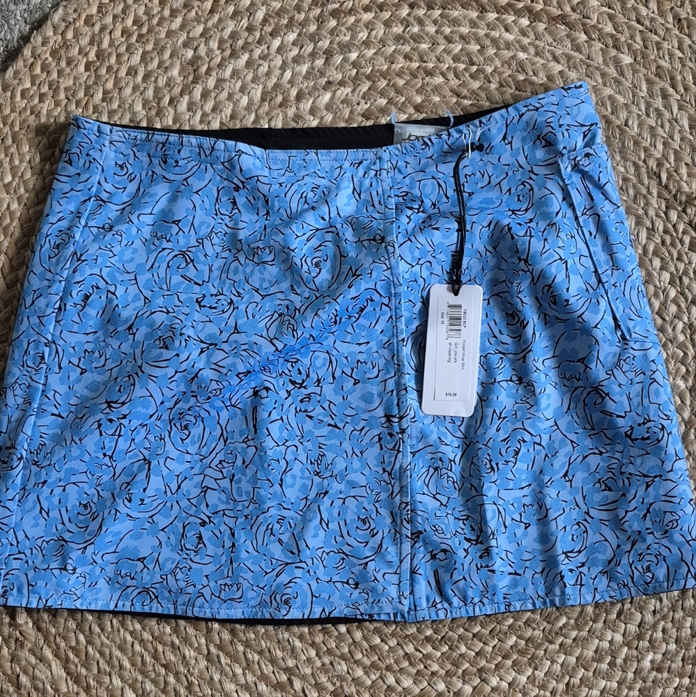 NWT  jofit   Wrap Skirt Sz.XS Blue